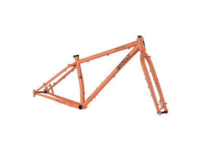 SURLY Karate Monkey Frameset 29er Wheel, Butted 4130 Cr-Mo inc Cr-Mo Fork. 145 Dropouts Peach Salmon Sundae