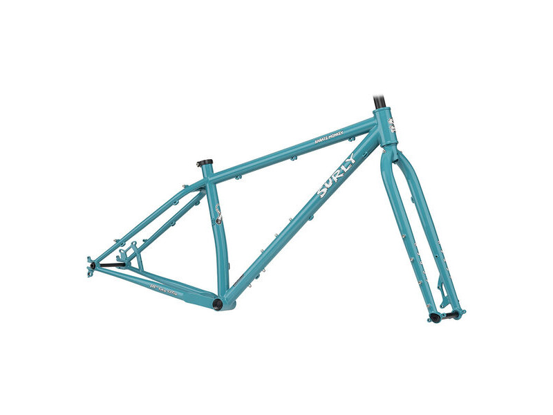 SURLY Karate Monkey Frameset 29er Wheel, Butted 4130 Cr-Mo inc Cr-Mo Fork. 145 Dropouts Lost at Sea click to zoom image