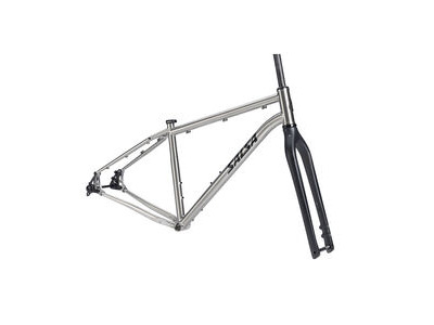 SALSA Fargo Ti 29" Titanium Drop Bar MTB inc Carbon fork Brushed Titanium