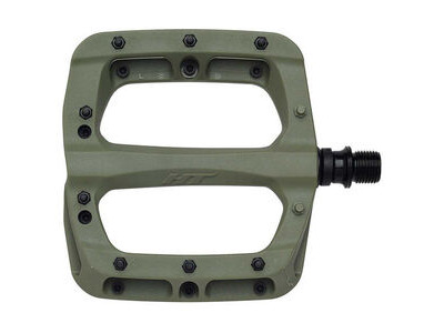 HT Components PA-03A Glass Reinforced Nylon Platform, Cr-Mo axles, Replaceable pins Olive