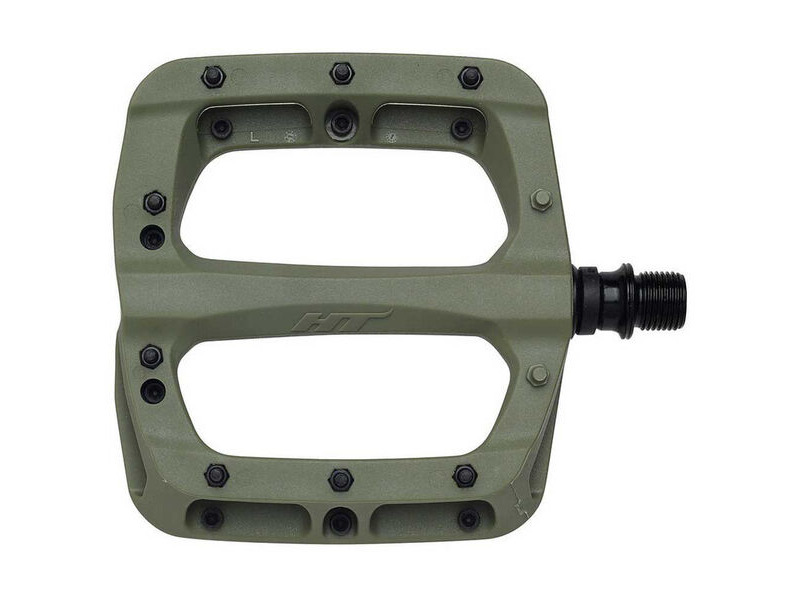 HT Components PA-03A Glass Reinforced Nylon Platform, Cr-Mo axles, Replaceable pins Olive click to zoom image