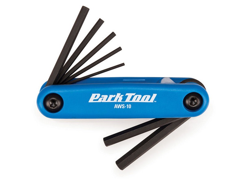 Park Tool AWS-10 Fold-Up Hex Wrench Set 1.5 to 6mm click to zoom image