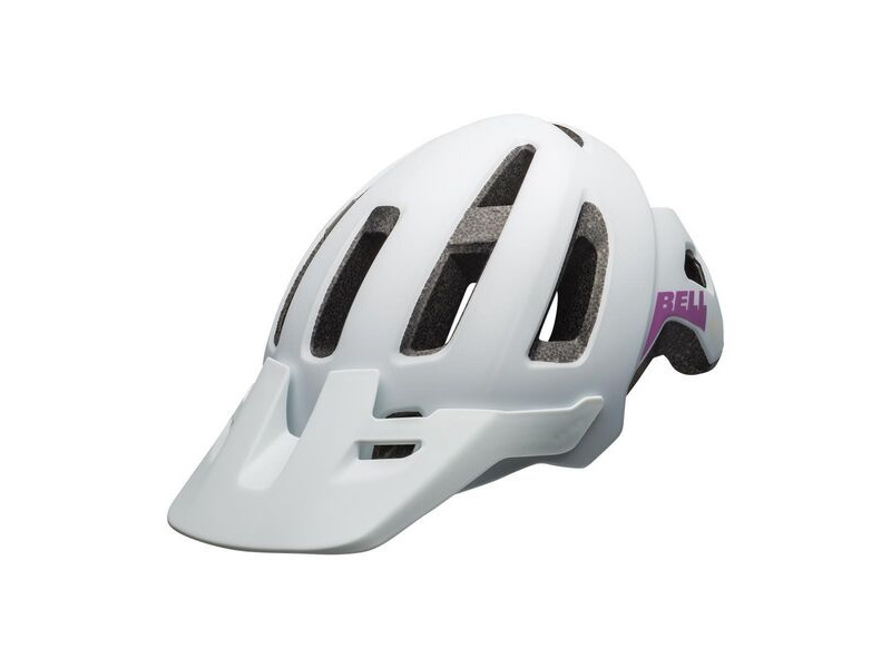 Bell Nomad Jr Youth Helmet Matte White/Purple Unisize 52-57cm click to zoom image
